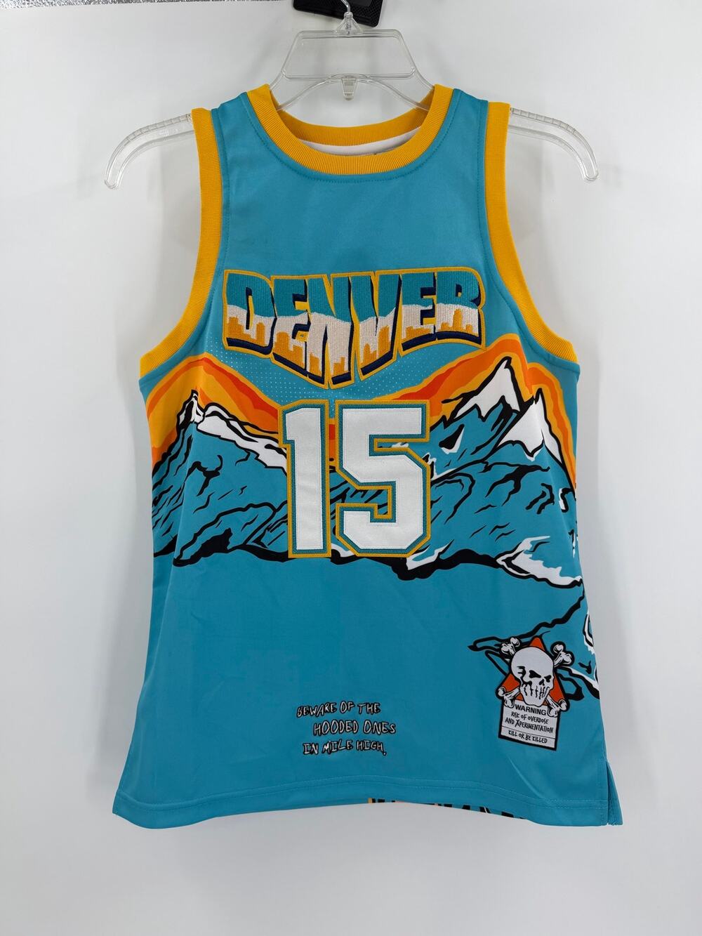 NWT BRAND X Denver Nuggets Carmelo Anthony #15 Youth Basketball Jersey Size M
